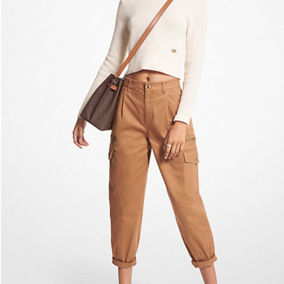 Michael Kors Tan Cargo Pants - Picture 2 of 6